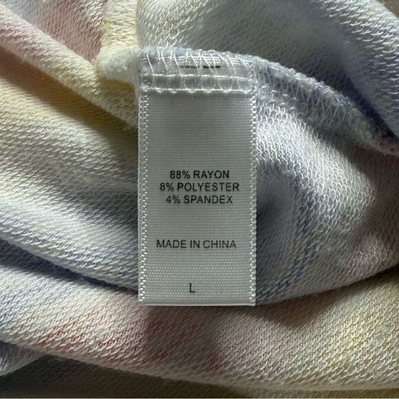 Kookaburra by UGG Light & Airy French Terry Lounge Hoodie Beach Stripes Sz L - Picture 11 of 15